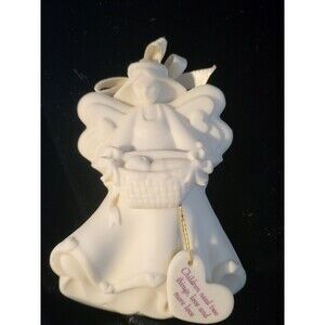1994 Angel Christmas Ornament-"Children need 2 things, love and more love"
